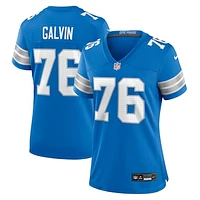 Women's Nike Connor Galvin  Blue Detroit Lions Team Game Jersey