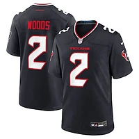 Men's Nike Robert Woods  Navy Houston Texans Team Game Jersey