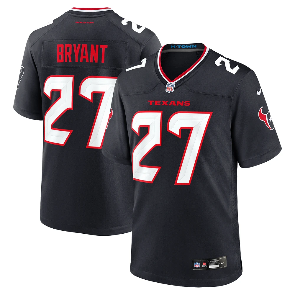 Men's Nike Myles Bryant  Navy Houston Texans Team Game Jersey