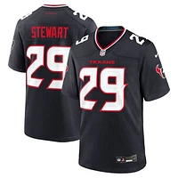 Men's Nike M.J. Stewart  Navy Houston Texans Team Game Jersey