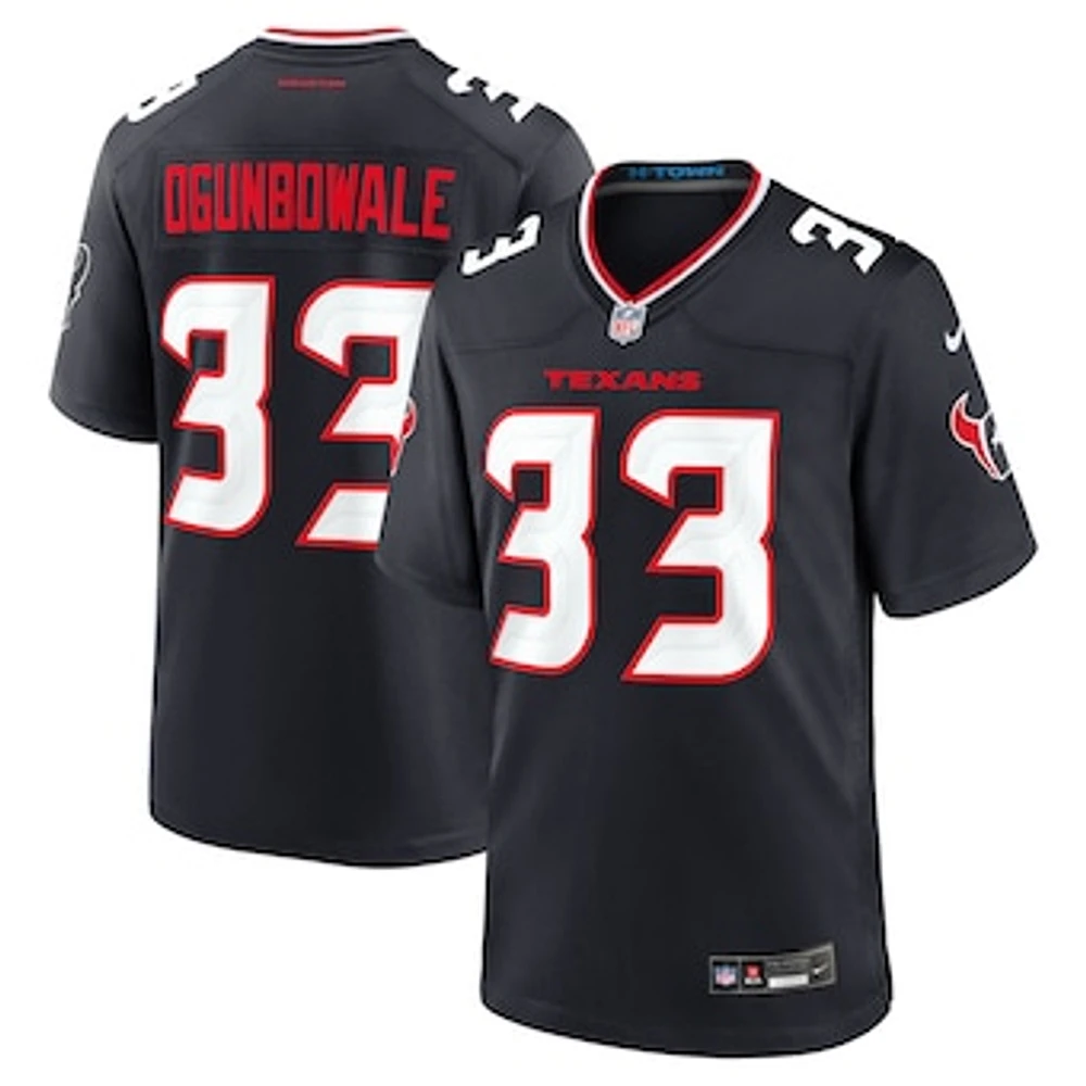 Men's Nike Dare Ogunbowale  Navy Houston Texans Team Game Jersey