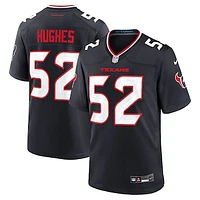 Men's Nike Jerry Hughes  Navy Houston Texans Team Game Jersey