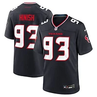 Men's Nike Kurt Hinish  Navy Houston Texans Team Game Jersey