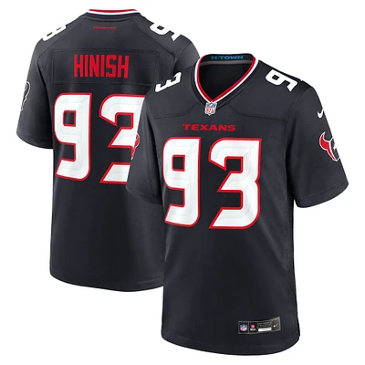 Men's Nike Kurt Hinish  Navy Houston Texans Team Game Jersey
