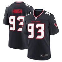 Men's Nike Kurt Hinish  Navy Houston Texans Team Game Jersey