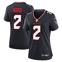 Women's Nike Robert Woods  Navy Houston Texans Team Game Jersey