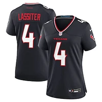 Women's Nike Kamari Lassiter  Navy Houston Texans Team Game Jersey