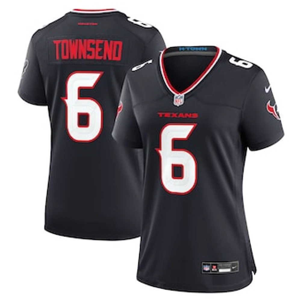 Women's Nike Tommy Townsend  Navy Houston Texans Team Game Jersey