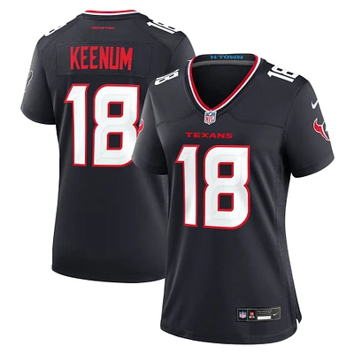 Women's Nike Case Keenum  Navy Houston Texans Team Game Jersey