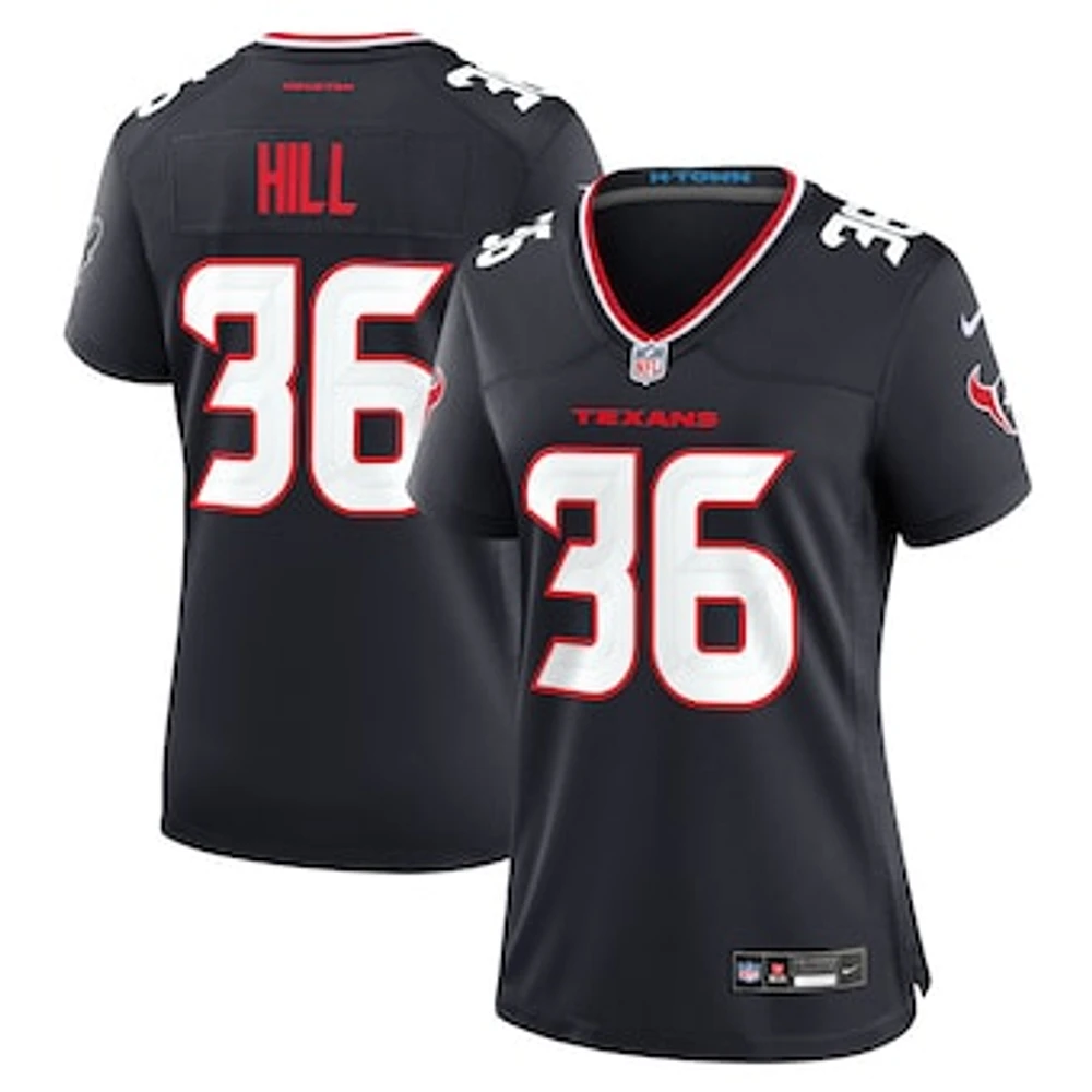 Women's Nike Brandon Hill  Navy Houston Texans Team Game Jersey