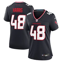 Women's Nike Christian Harris  Navy Houston Texans Team Game Jersey