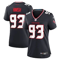 Women's Nike Kurt Hinish  Navy Houston Texans Team Game Jersey