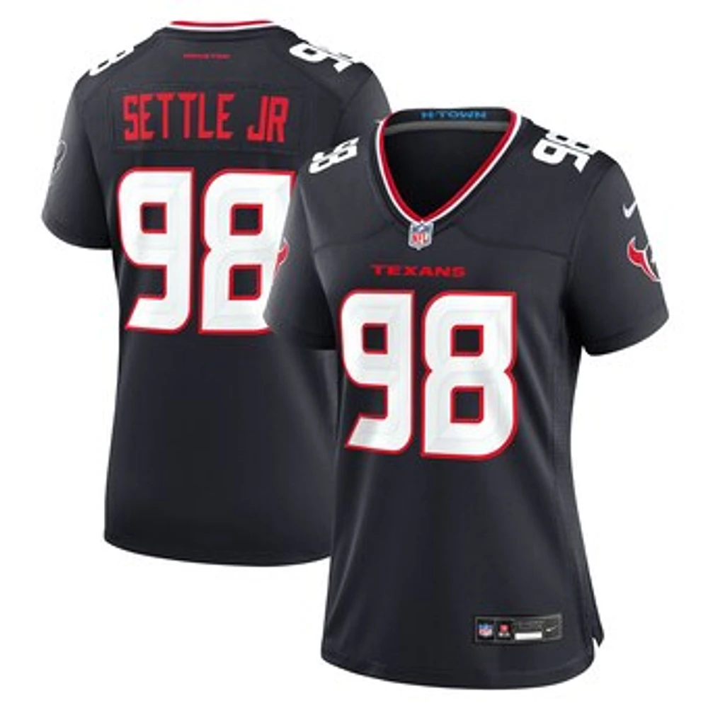 Women's Nike Tim Settle Jr.  Navy Houston Texans Team Game Jersey