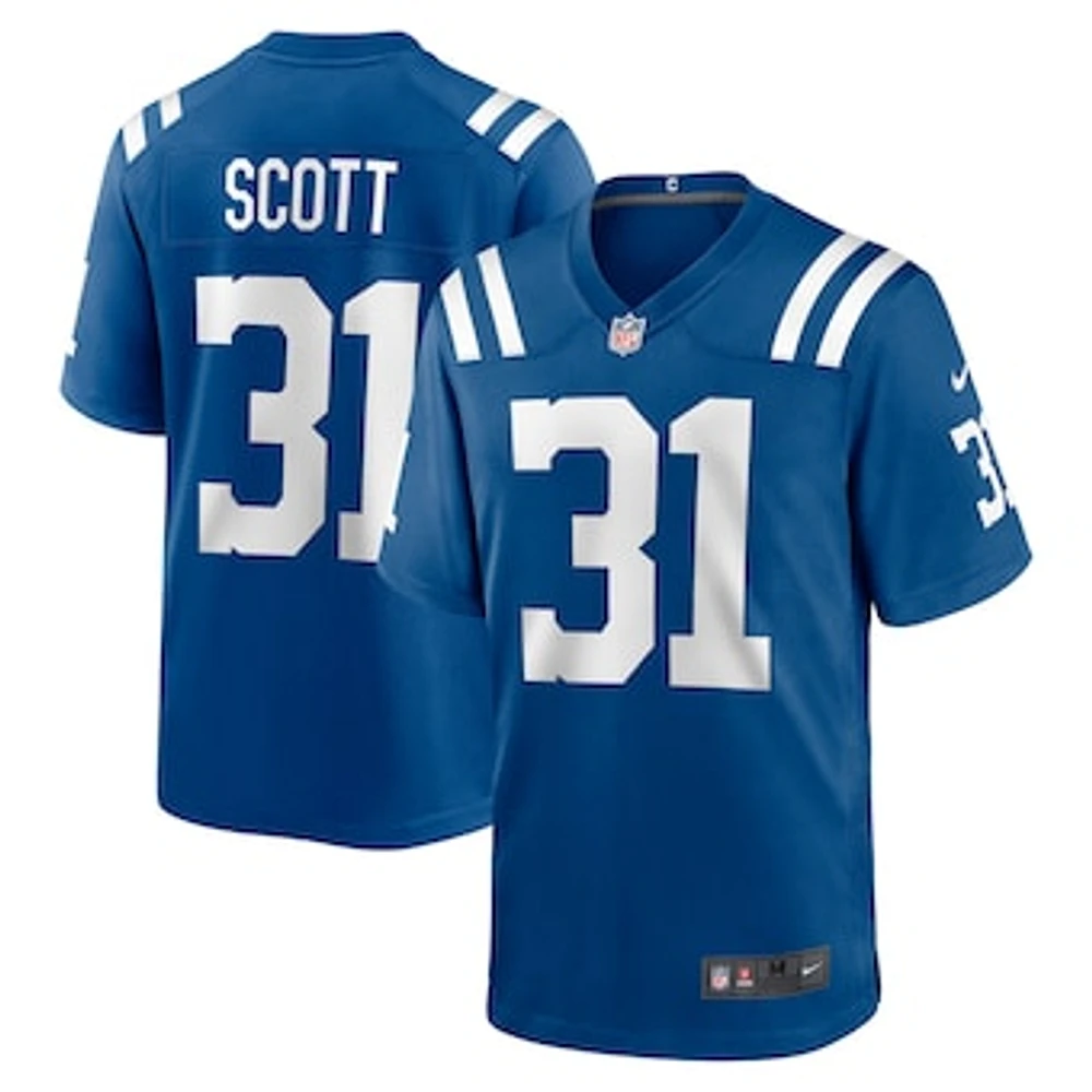 Men's Nike Daniel Scott  Royal Indianapolis Colts Game Jersey