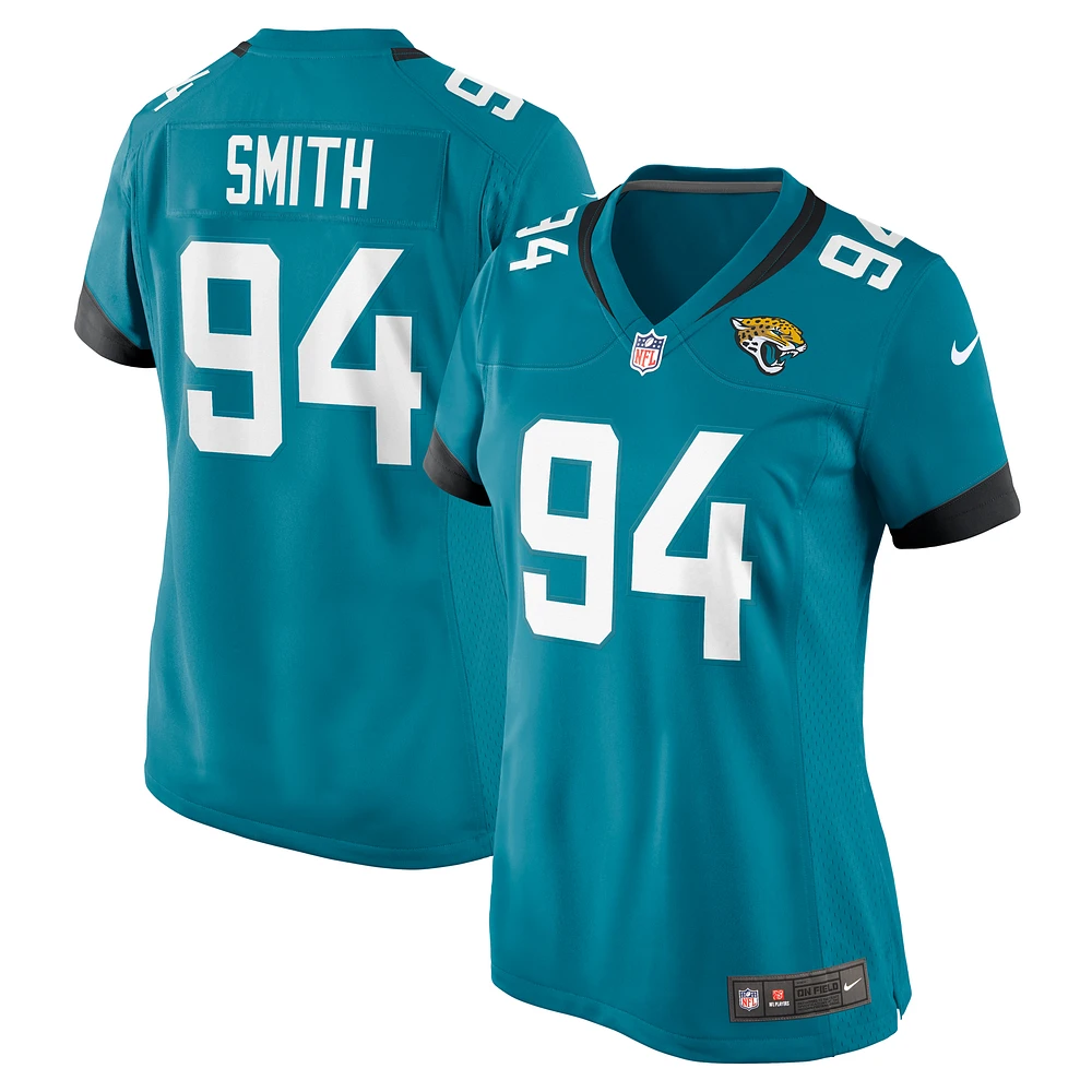 Women's Nike Maason Smith  Teal Jacksonville Jaguars Game Jersey