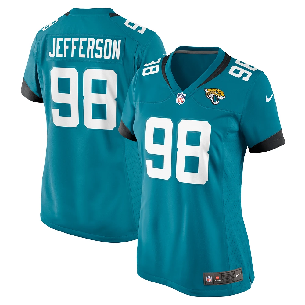 Women's Nike Jordan Jefferson  Teal Jacksonville Jaguars Game Jersey