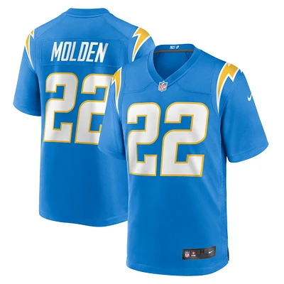 Men's Nike Elijah Molden  Powder Blue Los Angeles Chargers Team Game Jersey