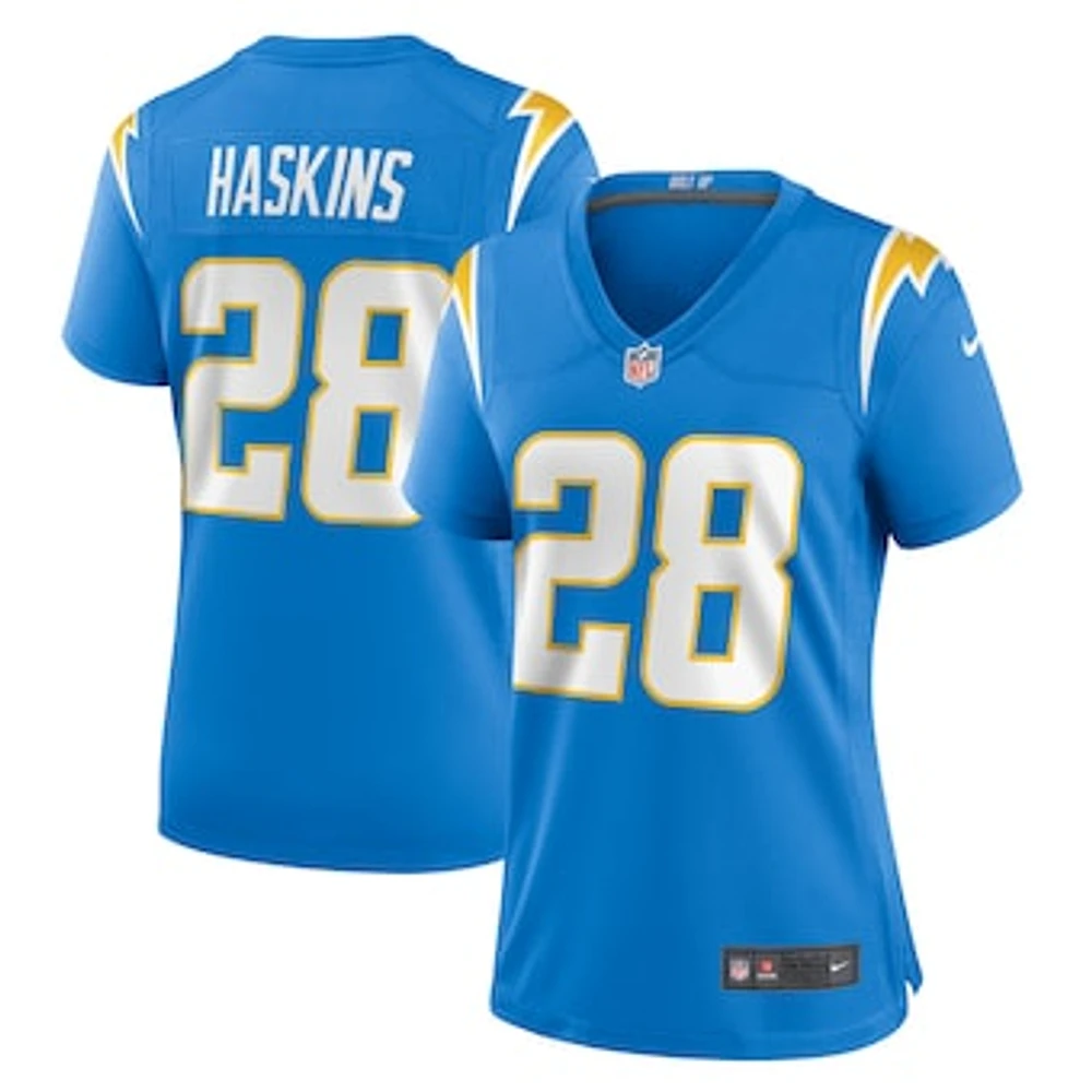 Women's Nike Hassan Haskins  Powder Blue Los Angeles Chargers Game Jersey