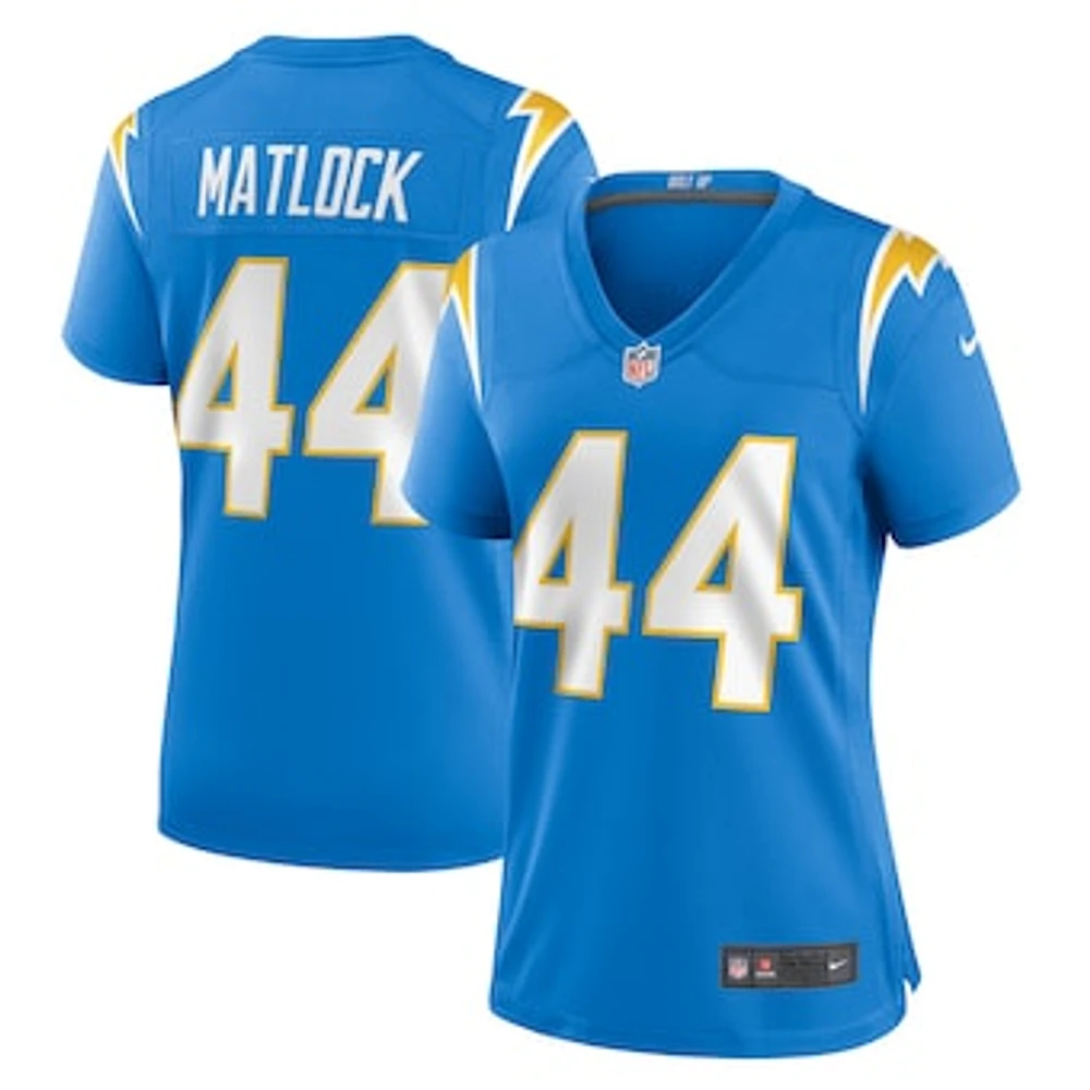 Women's Nike Scott Matlock  Powder Blue Los Angeles Chargers Game Jersey