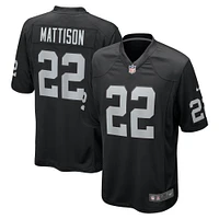 Men's Nike Alexander Mattison  Black Las Vegas Raiders Team Game Jersey