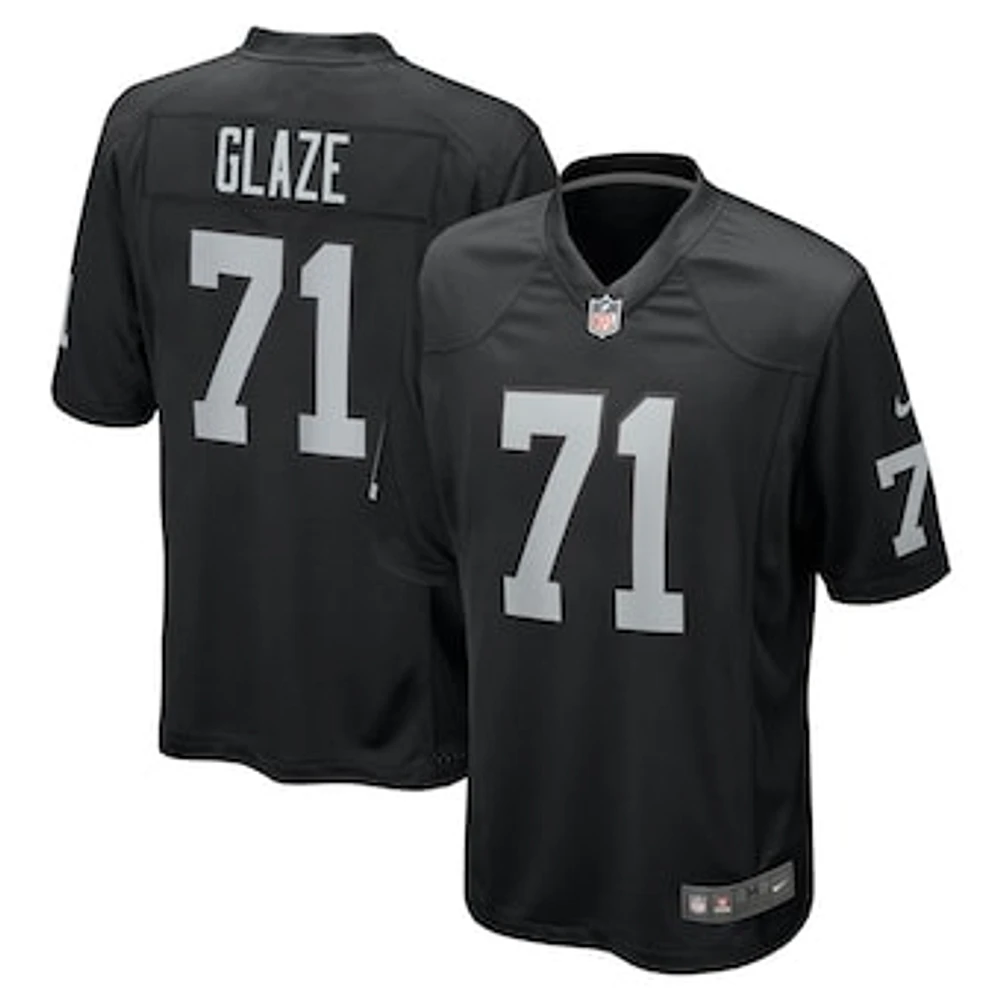 Men's Nike DJ Glaze  Black Las Vegas Raiders Team Game Jersey