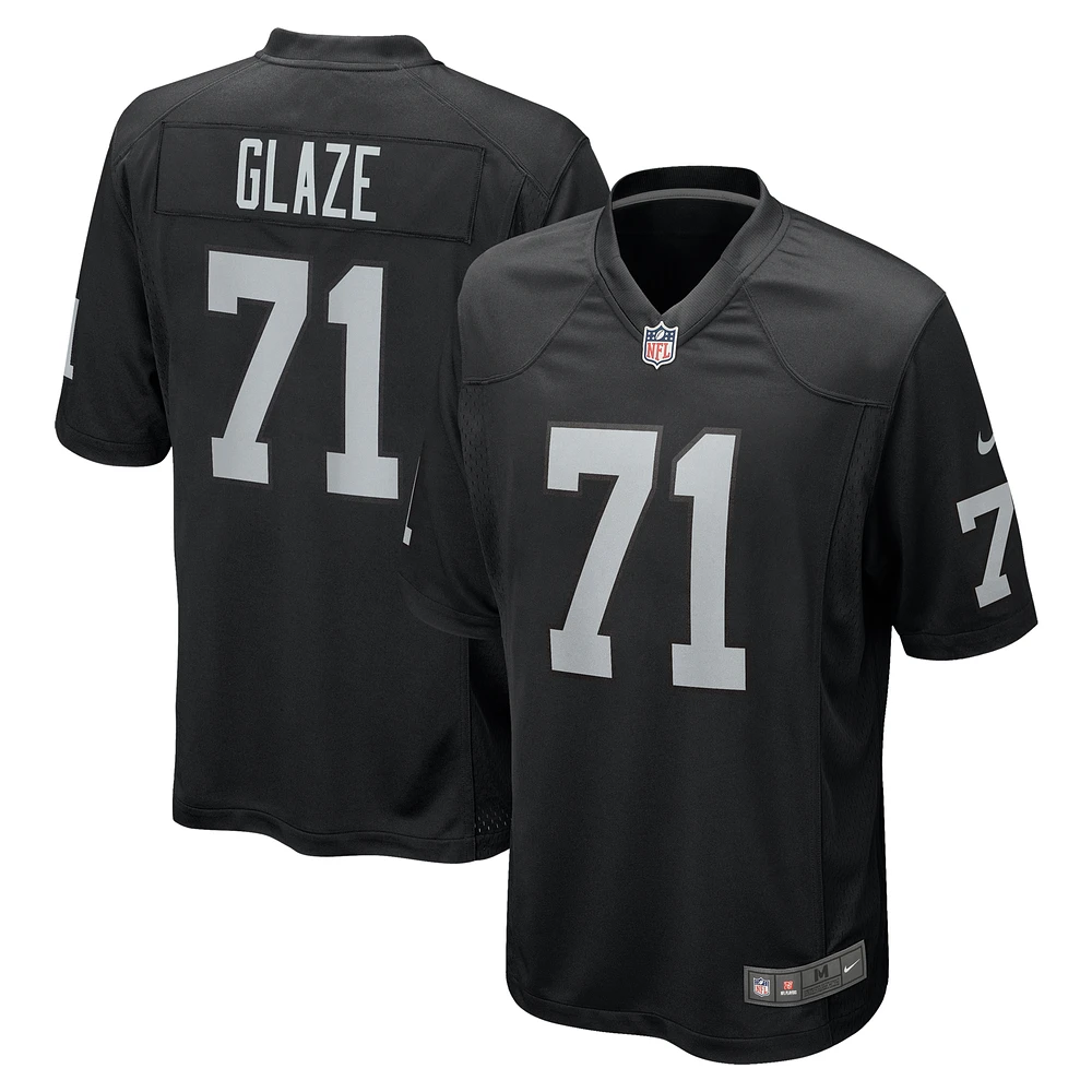 Men's Nike DJ Glaze  Black Las Vegas Raiders Team Game Jersey