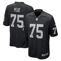 Men's Nike Andrus Peat  Black Las Vegas Raiders Team Game Jersey