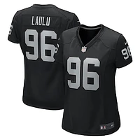 Women's Nike Jonah Laulu  Black Las Vegas Raiders Game Jersey