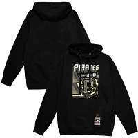 Men's Mitchell & Ness Black Pittsburgh Pirates Sidewalk Sketch Pullover Hoodie