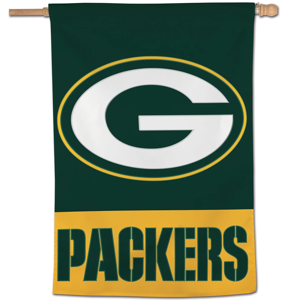 WinCraft Green Bay Packers 28" x 40" Applique Vertical Banner