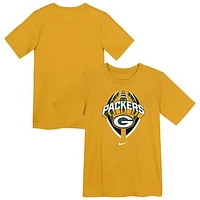 Preschool Nike Gold Green Bay Packers Icon Legend Performance T-Shirt
