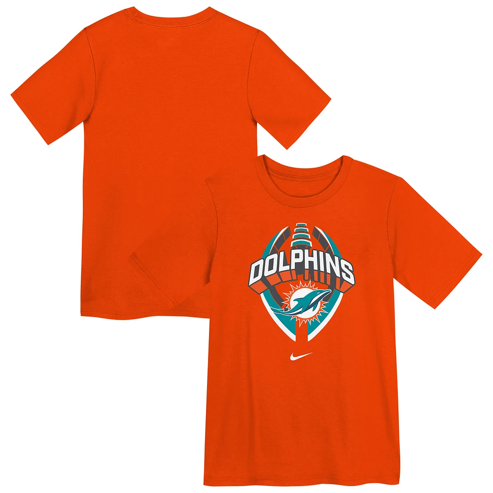 Preschool Nike Orange Miami Dolphins Icon Legend T-Shirt