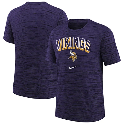 Youth Nike  Purple Minnesota Vikings Sideline Velocity Performance T-Shirt