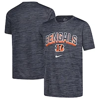 Youth Nike  Charcoal Cincinnati Bengals Sideline Velocity Performance T-Shirt