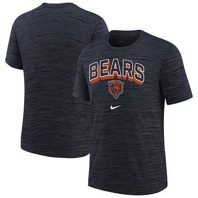 Youth Nike  Navy Chicago Bears Sideline Velocity Performance T-Shirt