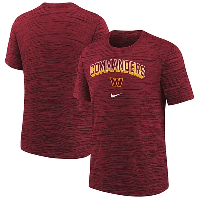 Youth Nike  Burgundy Washington Commanders Sideline Velocity Performance T-Shirt