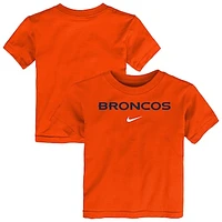 Toddler Nike Orange Denver Broncos Wordmark T-Shirt