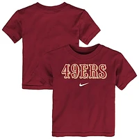 Toddler Nike Scarlet San Francisco 49ers Wordmark T-Shirt