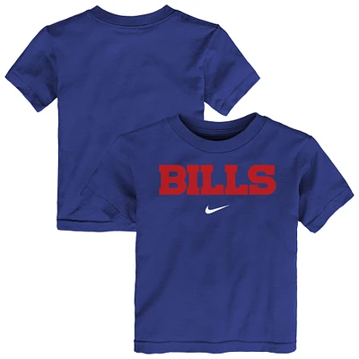 Toddler Nike Royal Buffalo Bills Wordmark T-Shirt