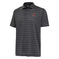 Men's Antigua  Heather Black Arizona Diamondbacks Urge Polo