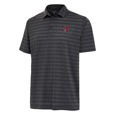 Men's Antigua  Heather Black Arizona Diamondbacks Urge Polo