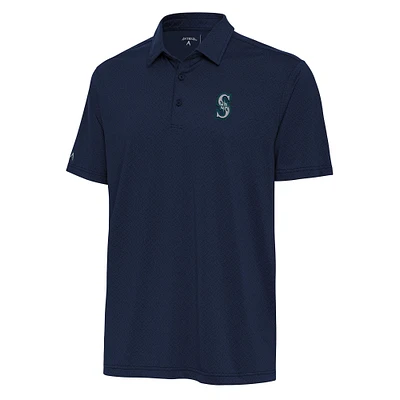 Men's Antigua Navy Seattle Mariners Whirl Polo