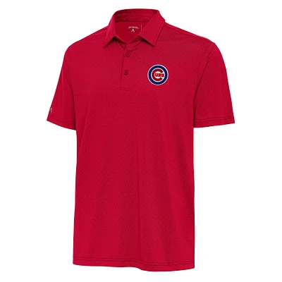 Men's Antigua Red Chicago Cubs Whirl Polo