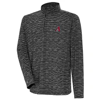 Men's Antigua  Heather Black Arizona Diamondbacks Quarter-Zip Top