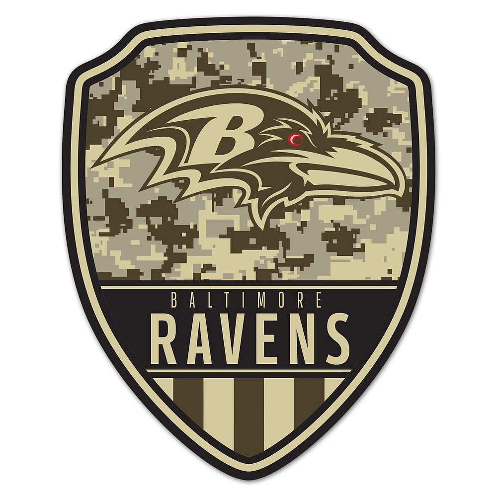 WinCraft Baltimore Ravens 11" x 14" Standard Issue Digital Camouflage Pattern Wood Sign