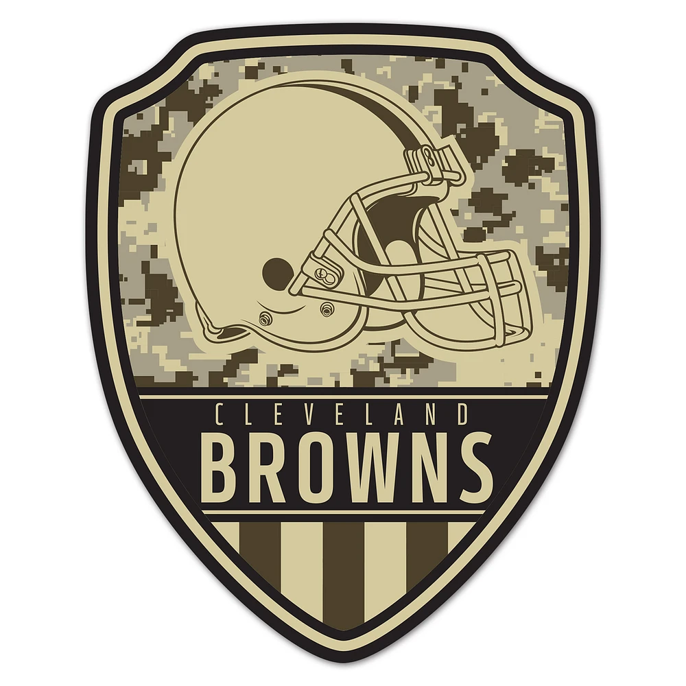 WinCraft Cleveland Browns 11" x 14" Standard Issue Digital Camouflage Pattern Wood Sign