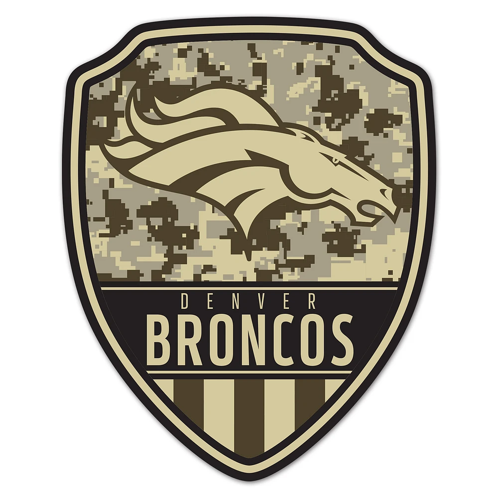 WinCraft Denver Broncos 11" x 14" Standard Issue Digital Camouflage Pattern Wood Sign