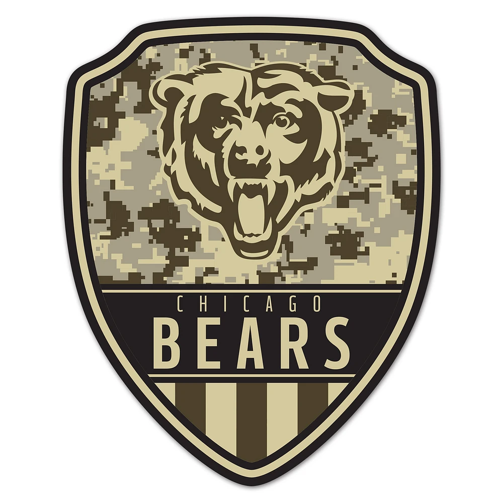 WinCraft Chicago Bears 11" x 14" Standard Issue Digital Camouflage Pattern Wood Sign