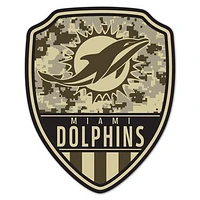 WinCraft Miami Dolphins 11" x 14" Standard Issue Digital Camouflage Pattern Wood Sign