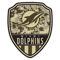 WinCraft Miami Dolphins 11" x 14" Standard Issue Digital Camouflage Pattern Wood Sign